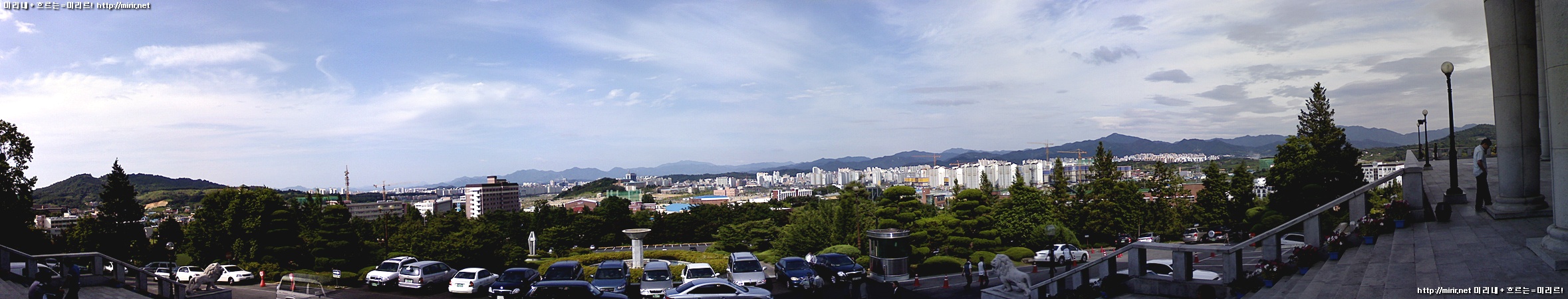 전주 파노라마 2008년 6월 17일 촬영, 전주대학교 중앙도서관 앞