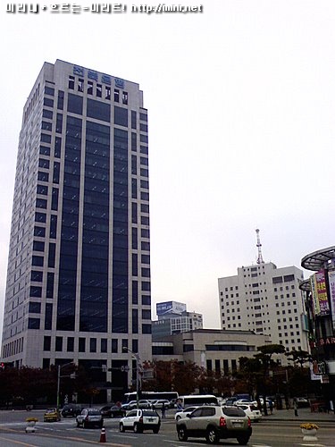 전북은행, 전북일보 그리고 삼성화재의 낮 모습